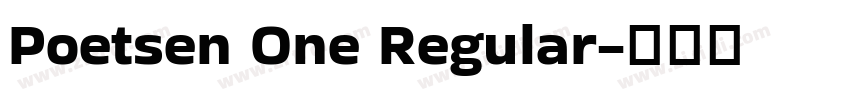Poetsen One Regular字体转换